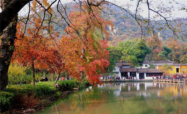 天平山賞紅楓