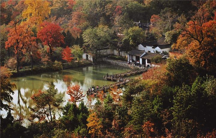 天平山賞紅楓